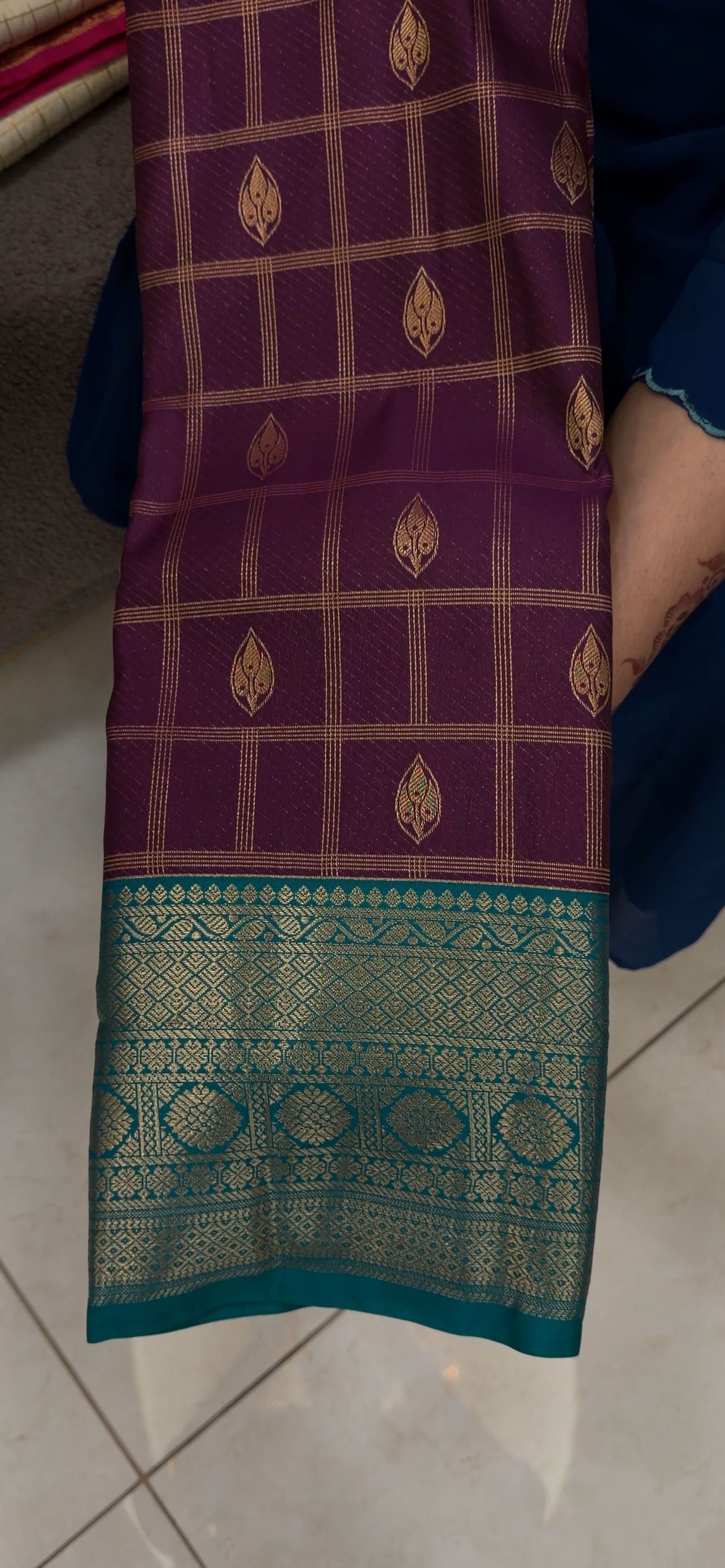 SEMI KANCHIPURAM SAREES -  IHA 33084