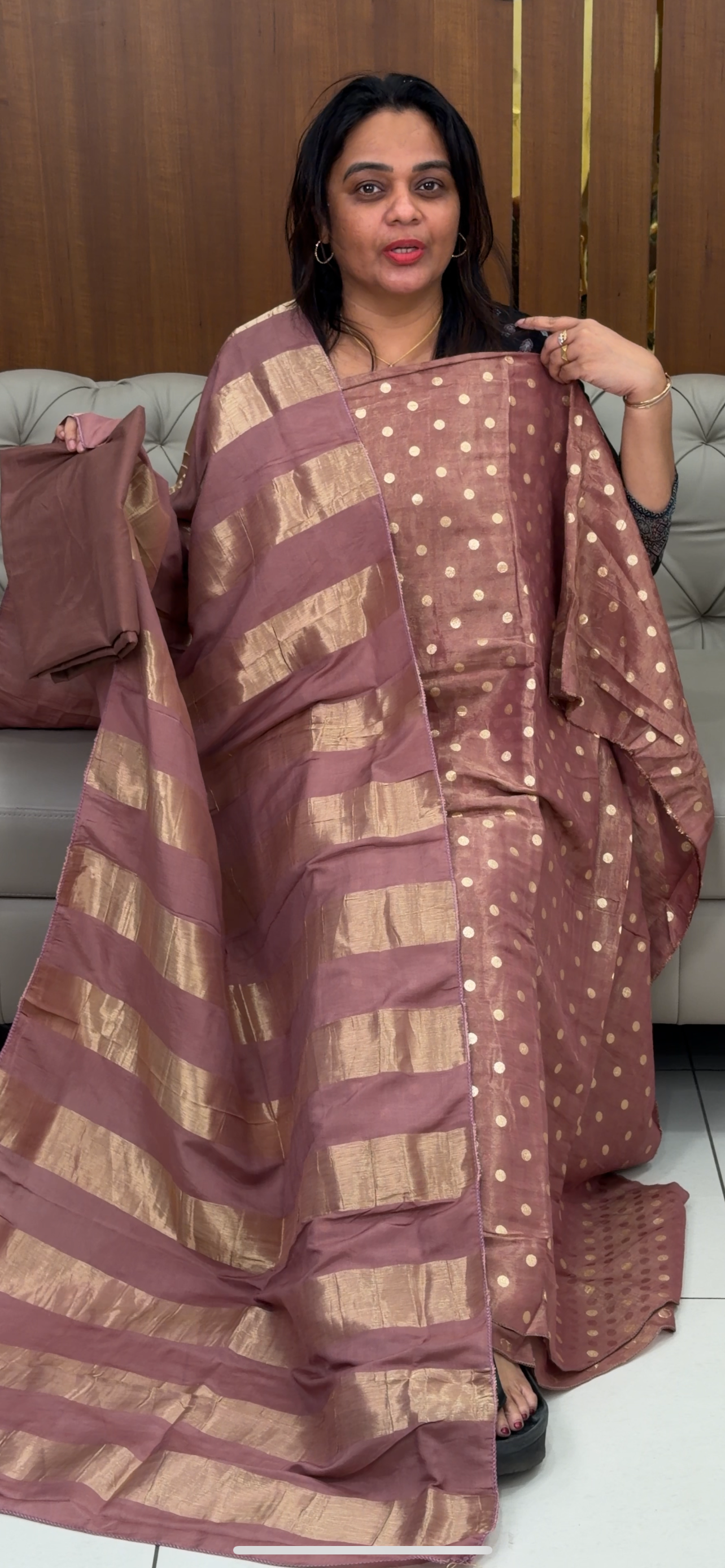 SEMI BANARASI UNSTITCHED SALWAR SUITS - IHA 29241