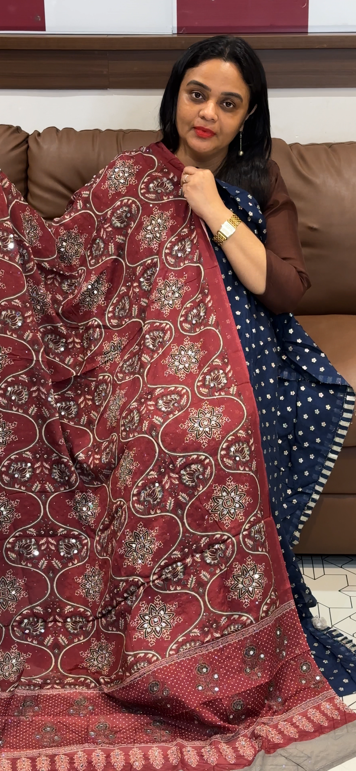 DOLA BANARASI UNSTITCHED SALWAR SUITS - IHA 35560