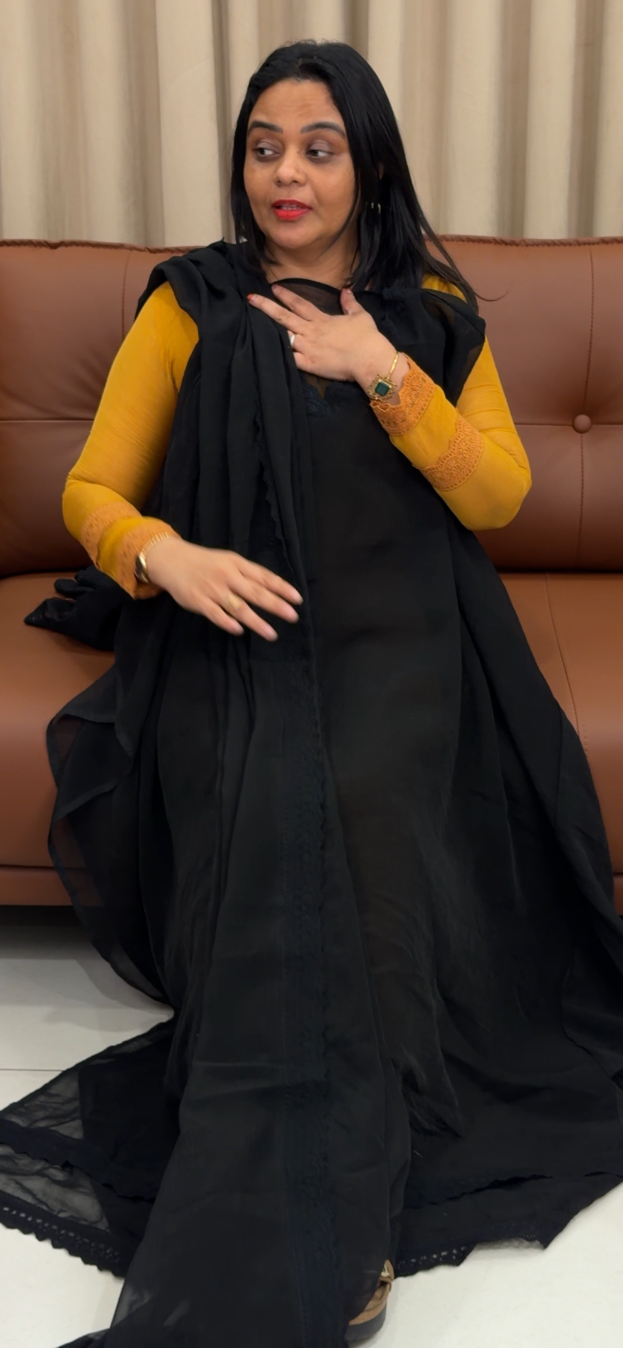 CRUSHED SILK UNSTITCHED SALWRA SUITS - IHA 33468
