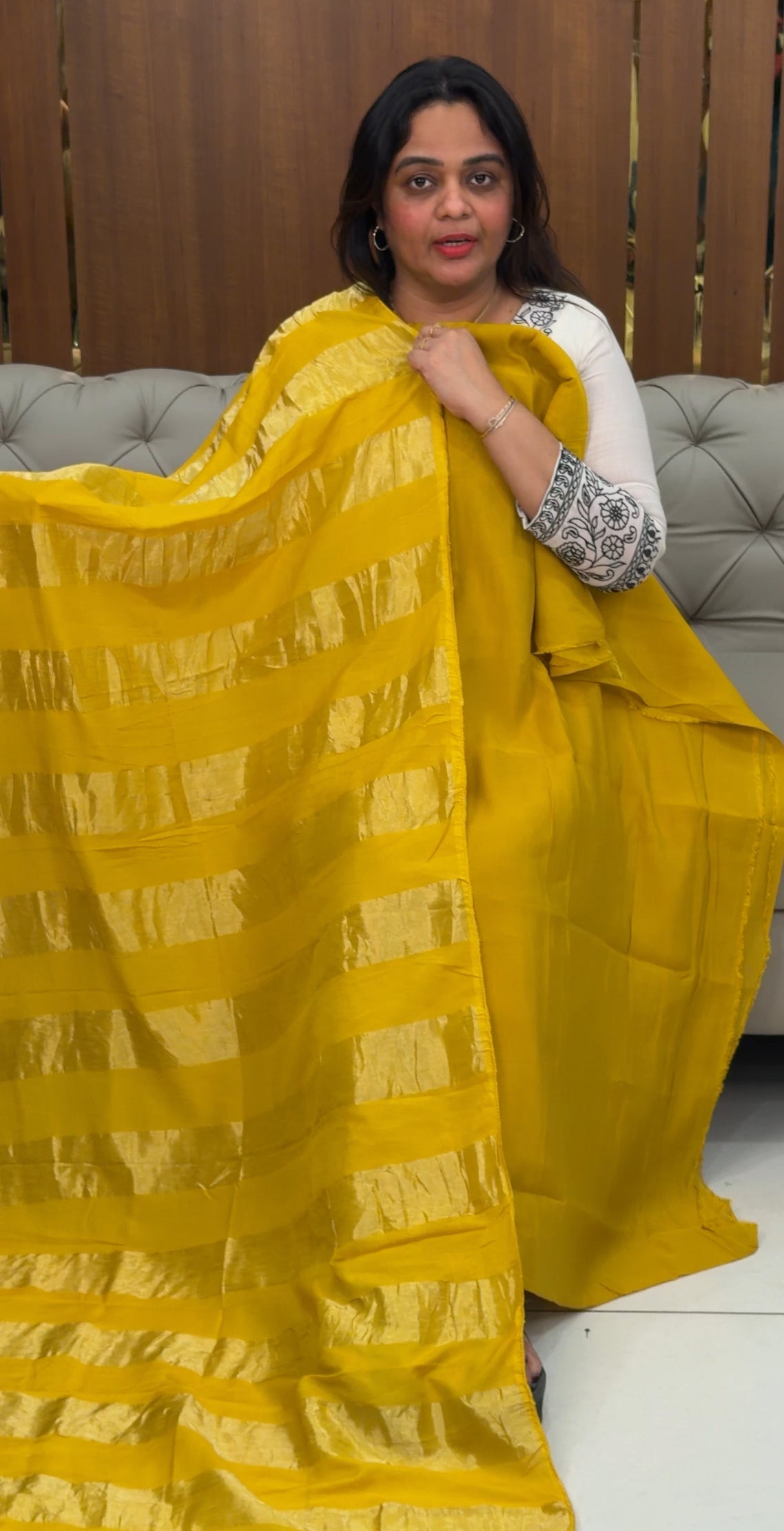 FORWARD MUL CHANDERI UNSTITCHED SALWAR SUITS - IHA 28985