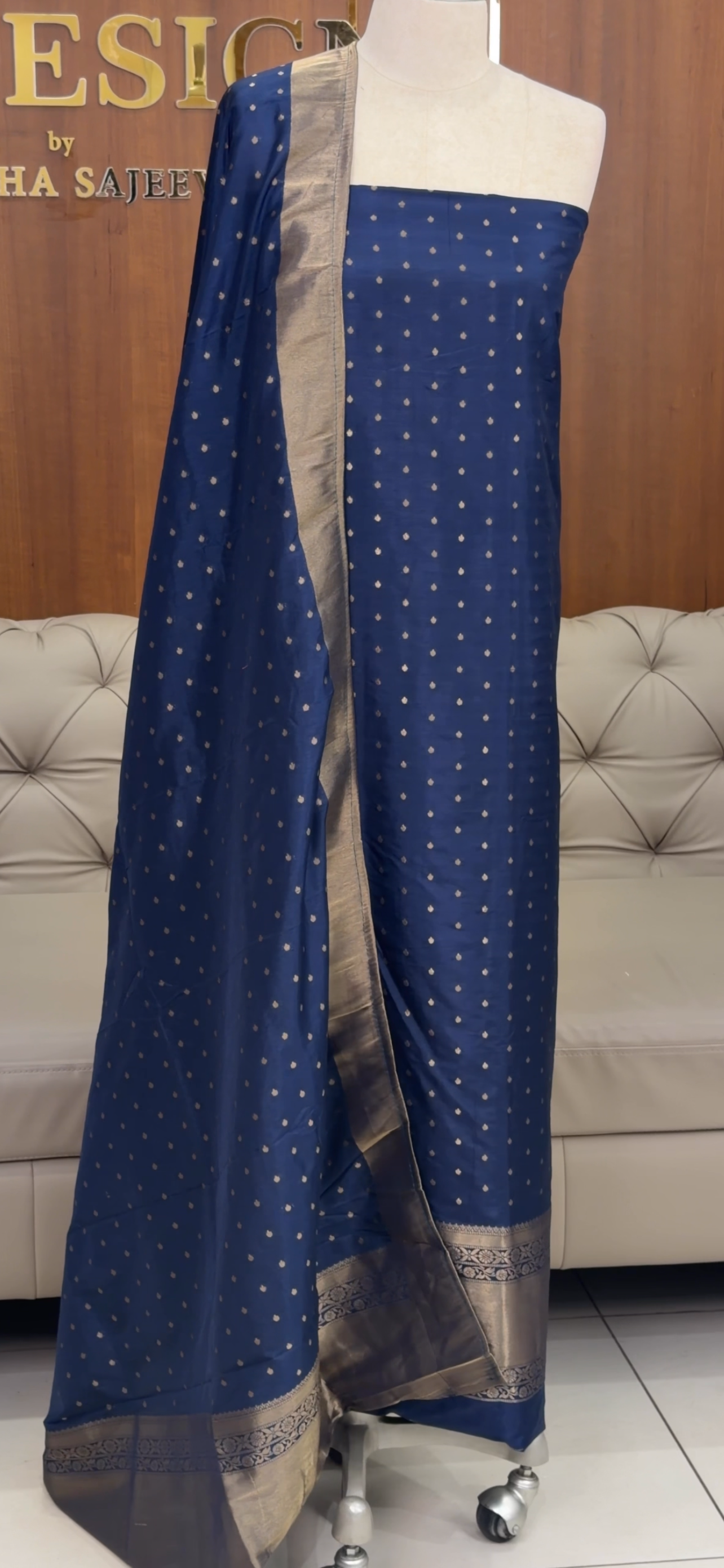 BANARASI UNSTITCHED SALWAR SUITS - IHA 29678