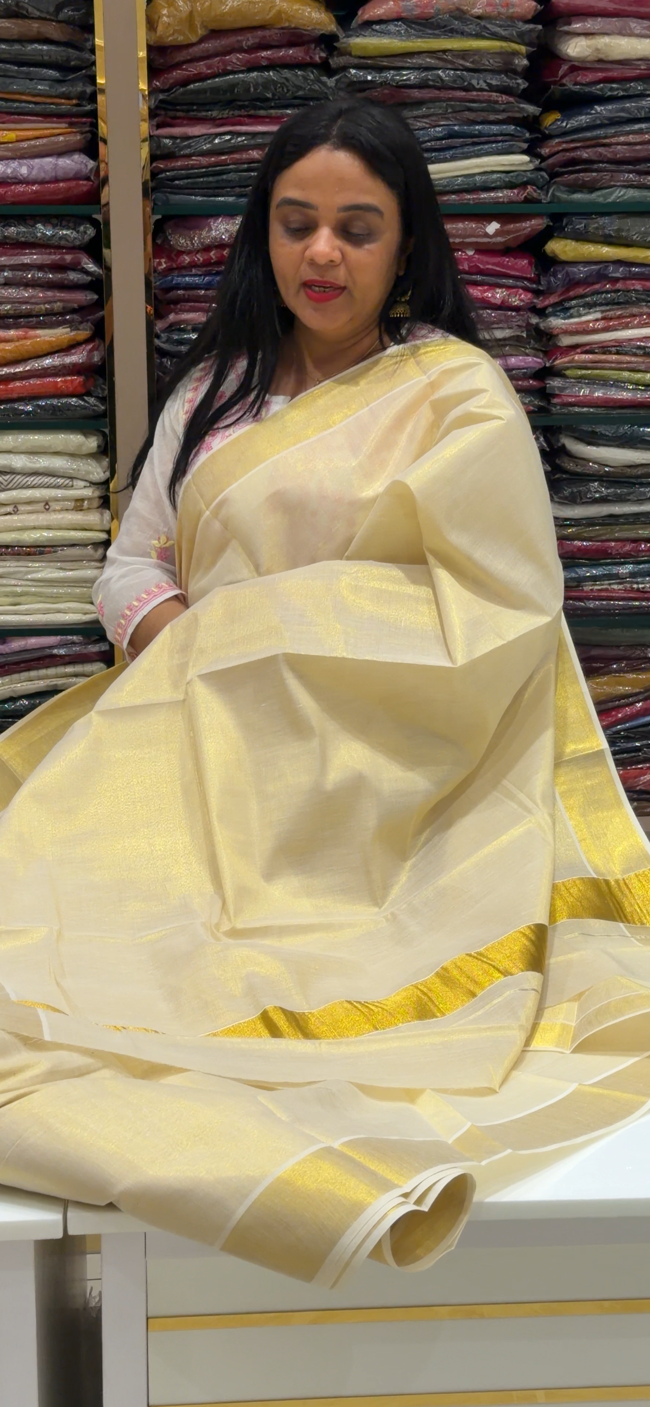 TISSUE ONAM SAREES - IHA 34511