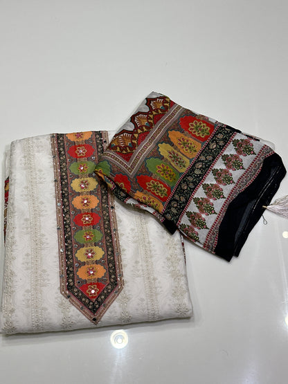 OFFER SALES UNSTITCHED SALWAR SUITS -  IHA 33459