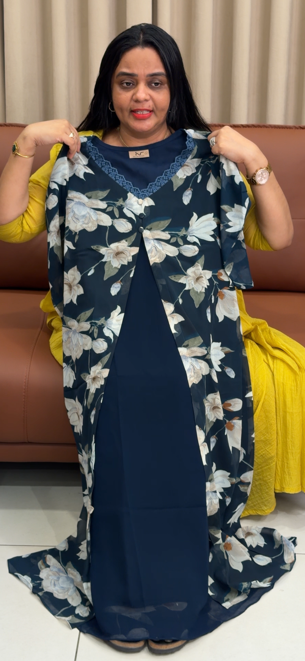 PRINTED ALINE TOPS - IHA 35248