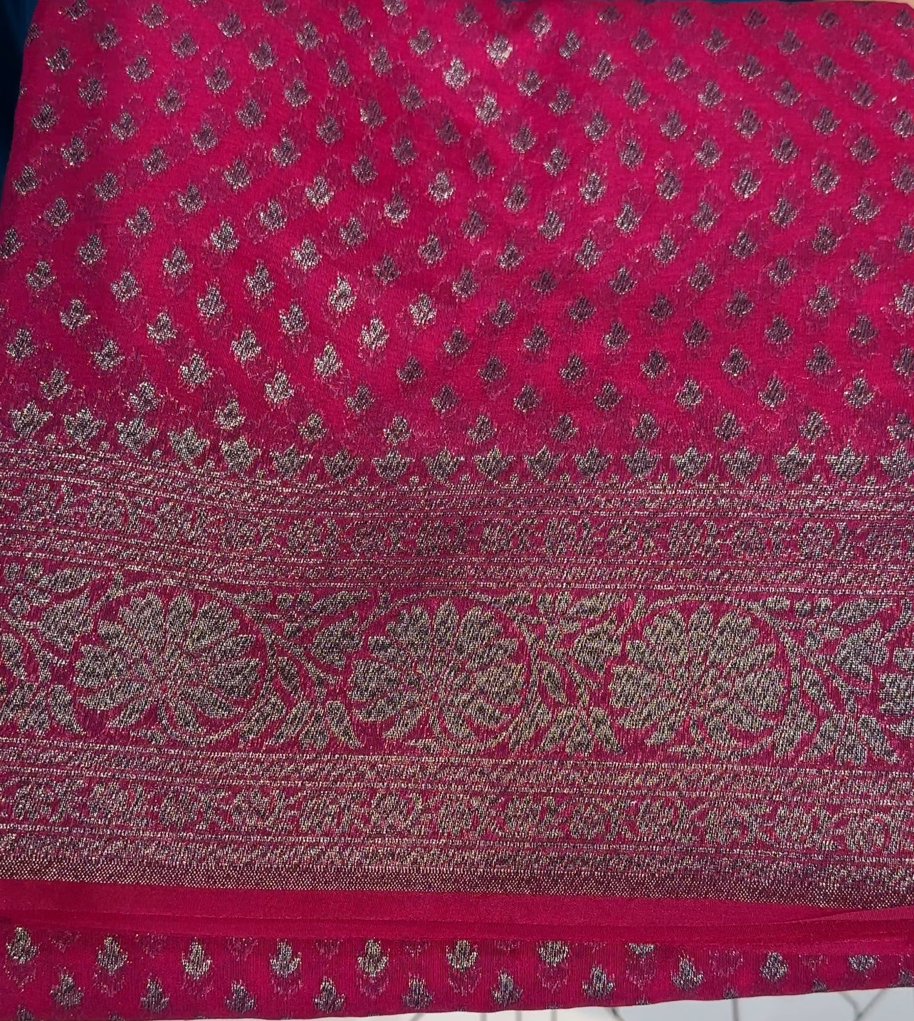 SEMI BANARASI SAREES - IHA 17281