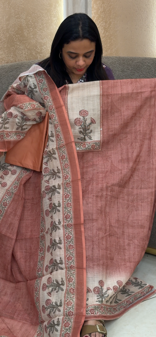 SOFT MUL UNSTITCHED UNSTITCHED SALWAR SUITS - IHA 33042