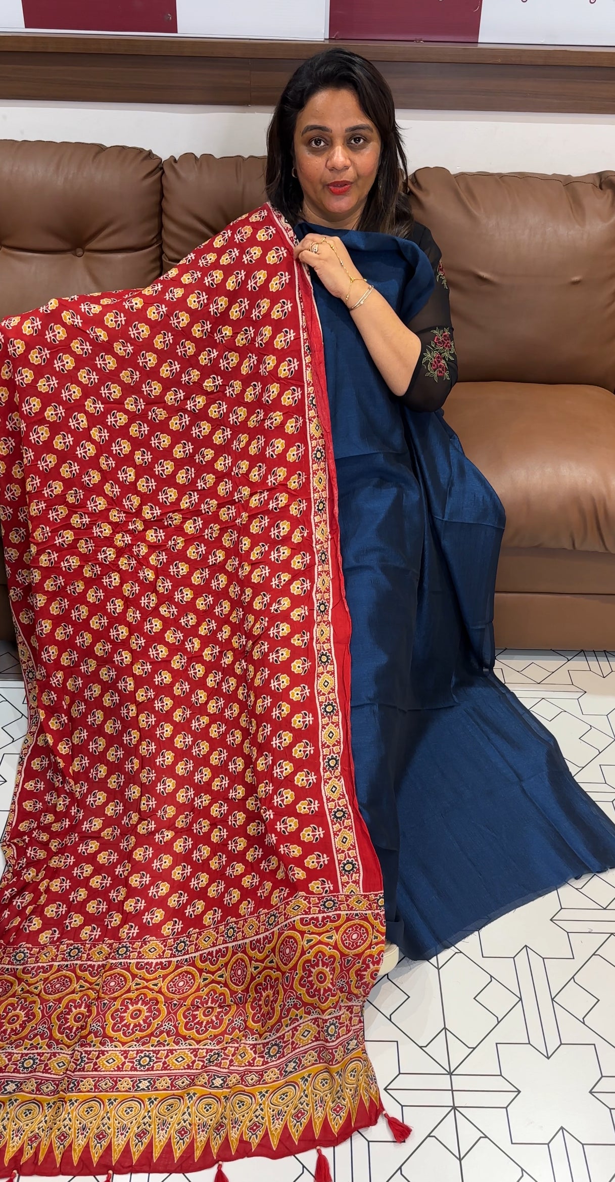 IHA'S IN-HOUSE SEMI RAW SILK UNSTITCHED SALWAR SUITS - IHA 24805