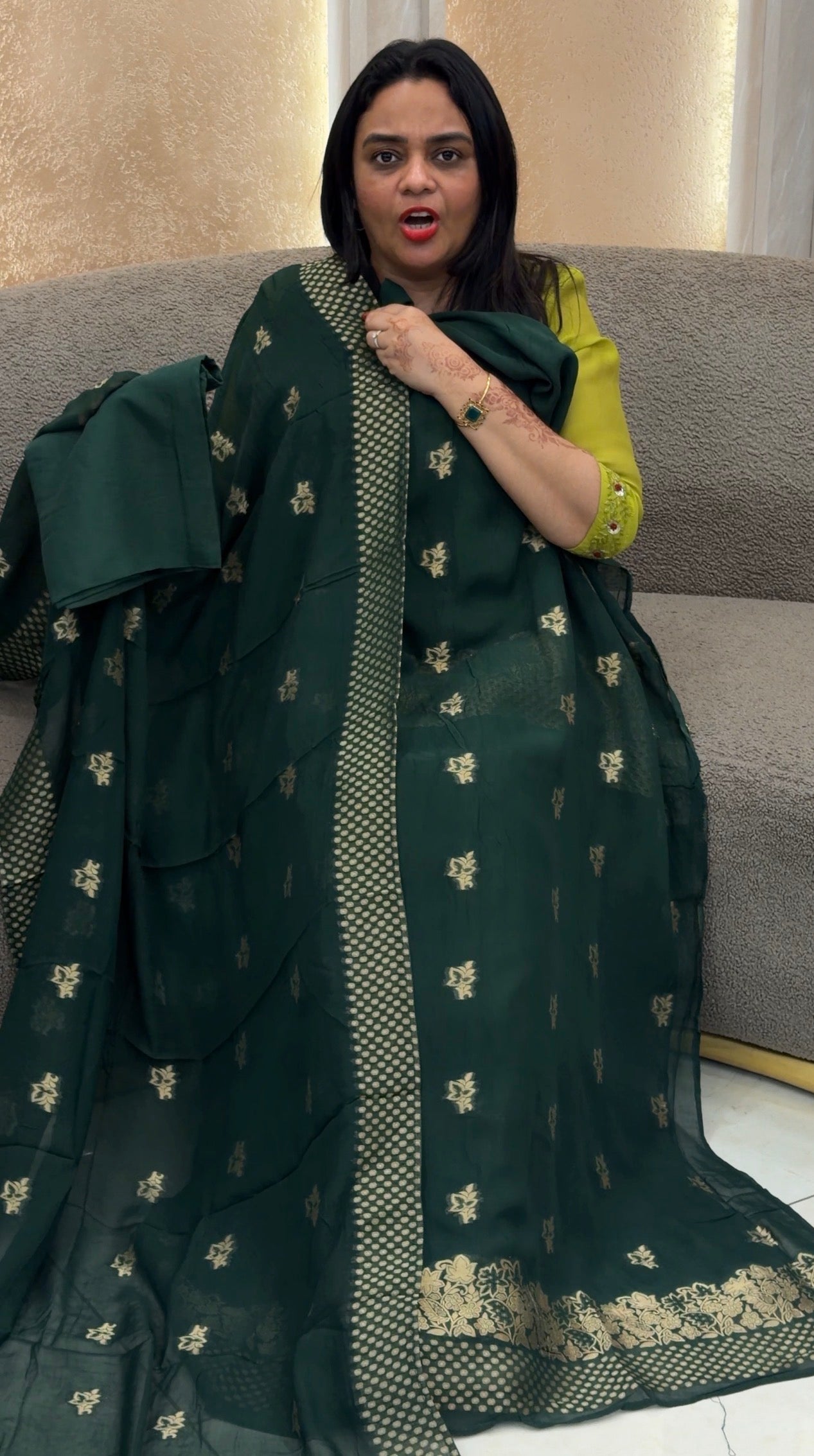 VISCOSE GEORGETTE UNSTITCHED SALWAR SUITS - IHA 33134