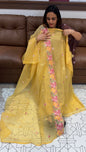 CRUSHED TISSUE UNSTITCHED SALWAR SUITS  - IHA 16097