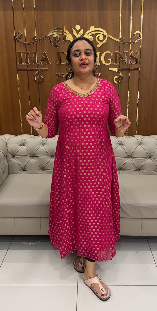 IHA'S IN-HOUSE GEORGETTE ALINE TOPS - IHA 26741
