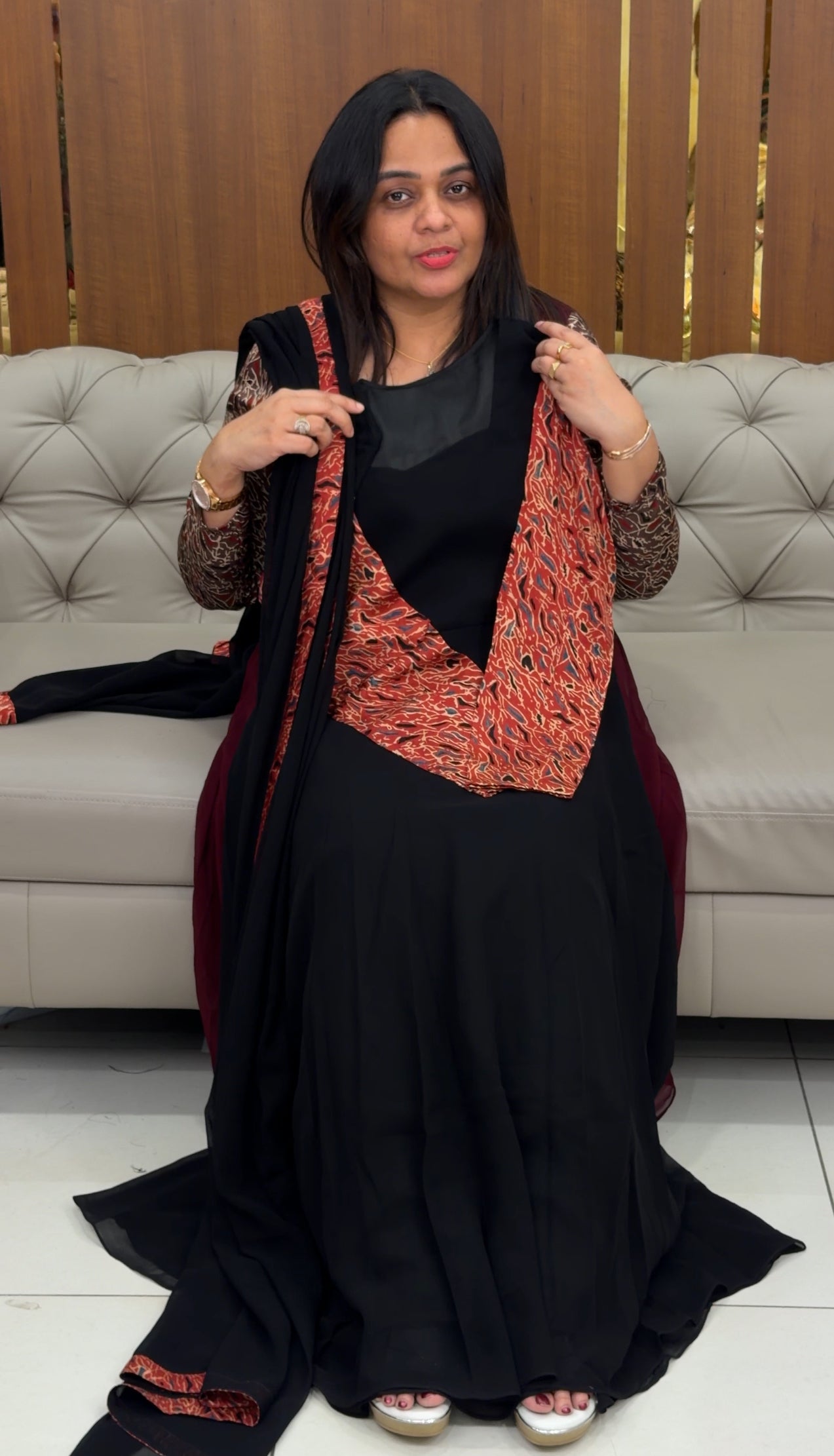 IHA'S IN-HOUSE ANARKALI TOP AND DUPATTA - IHA 29209