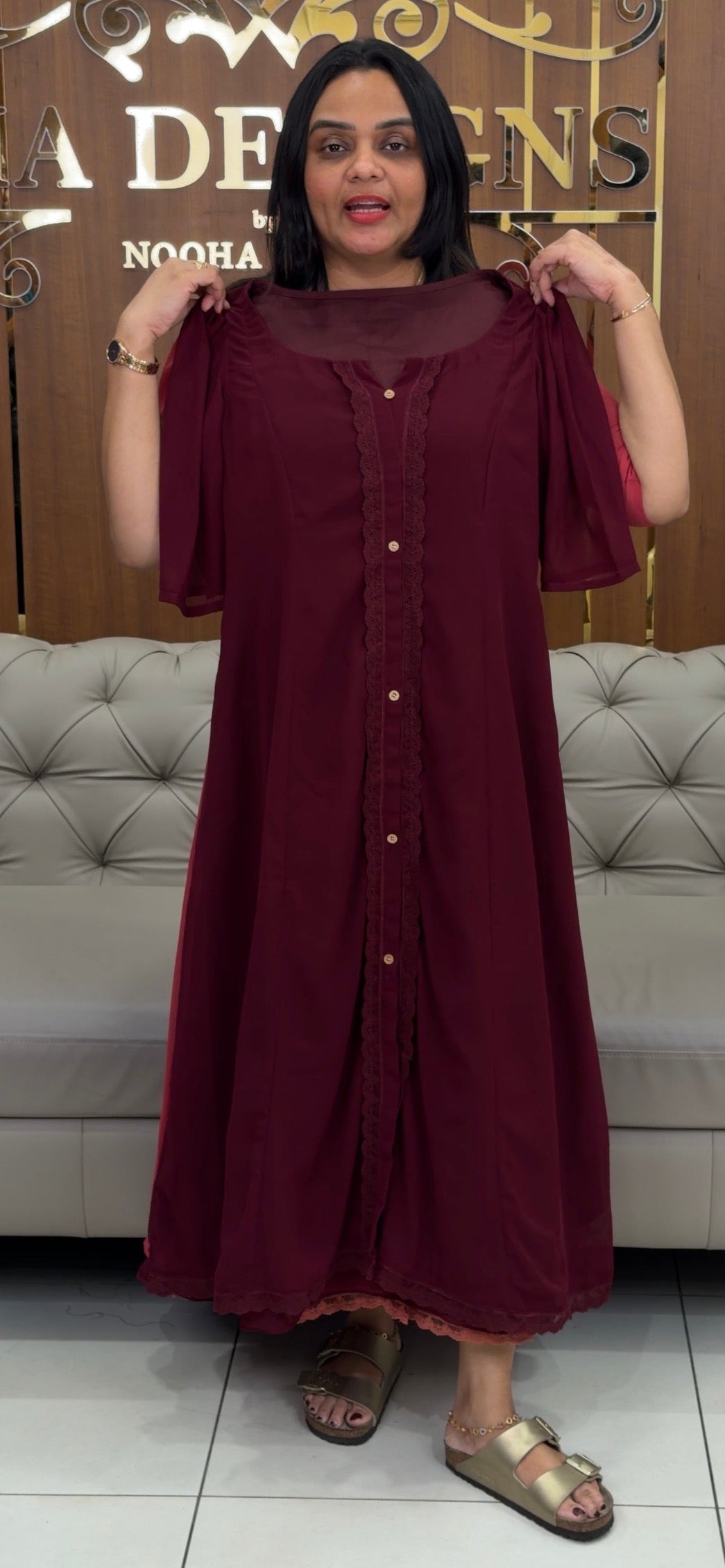 IHA'S 1N-HOUSE GEORGETTE FROCKS - IHA 33734