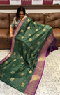 SEMI KANCHIPURAM SAREE - IHA 16016