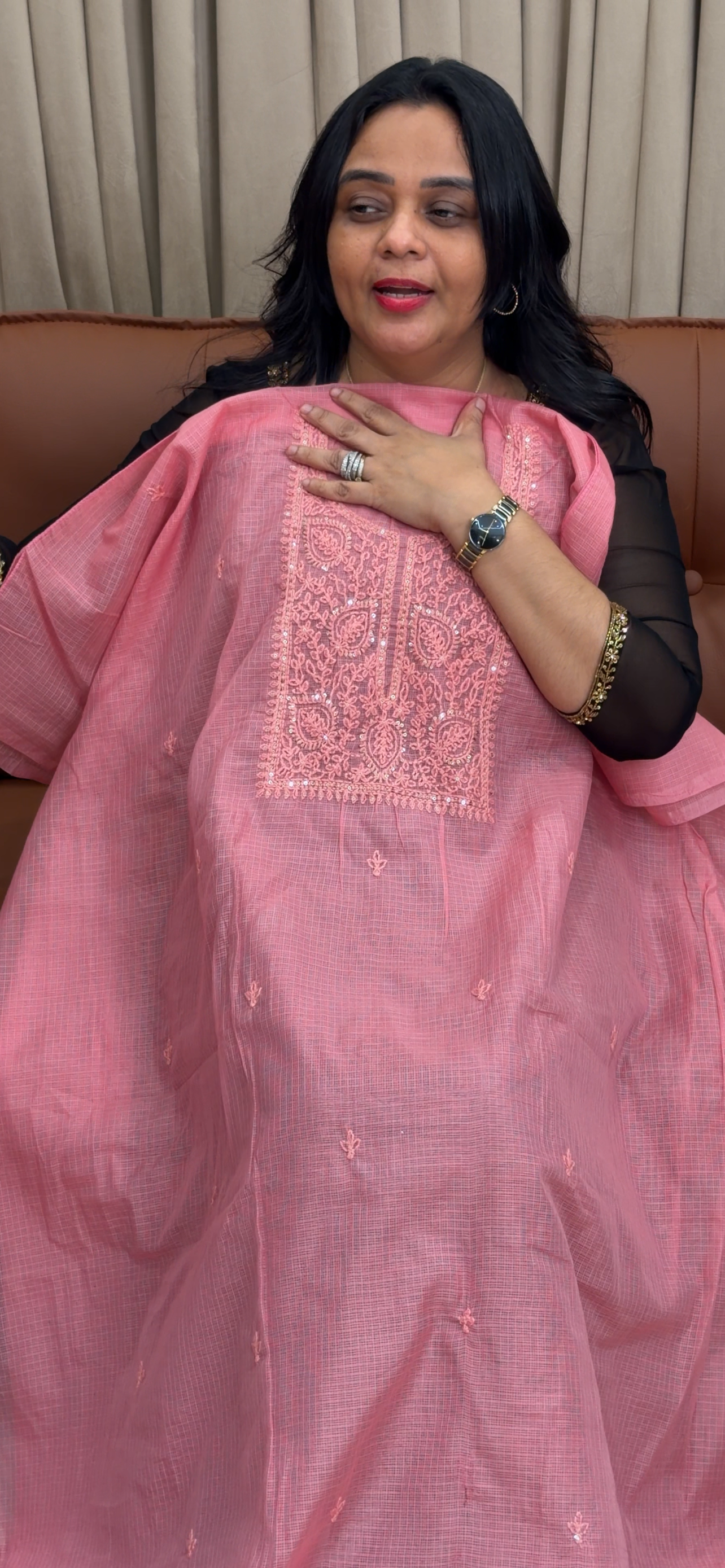 NET KOTA UNSTITCHED SALWAR SUITS - IHA 35047
