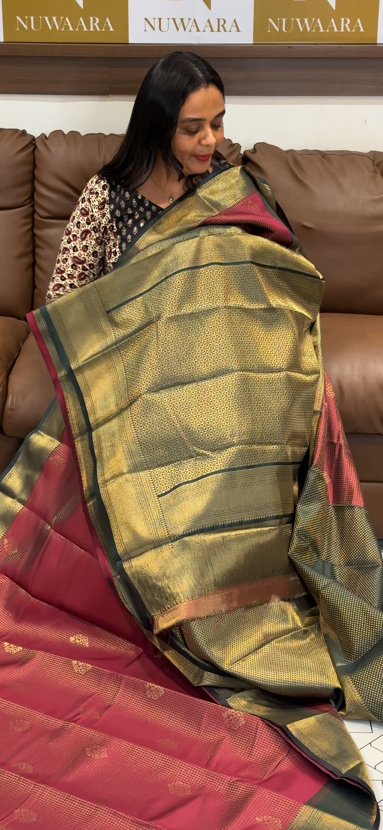 FORWARD SEMI BROCADE SAREES - IHA 31723