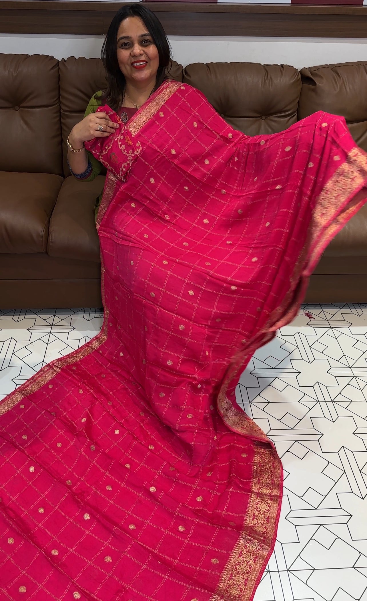 CRAPE SILK SAREES - IHA 18382