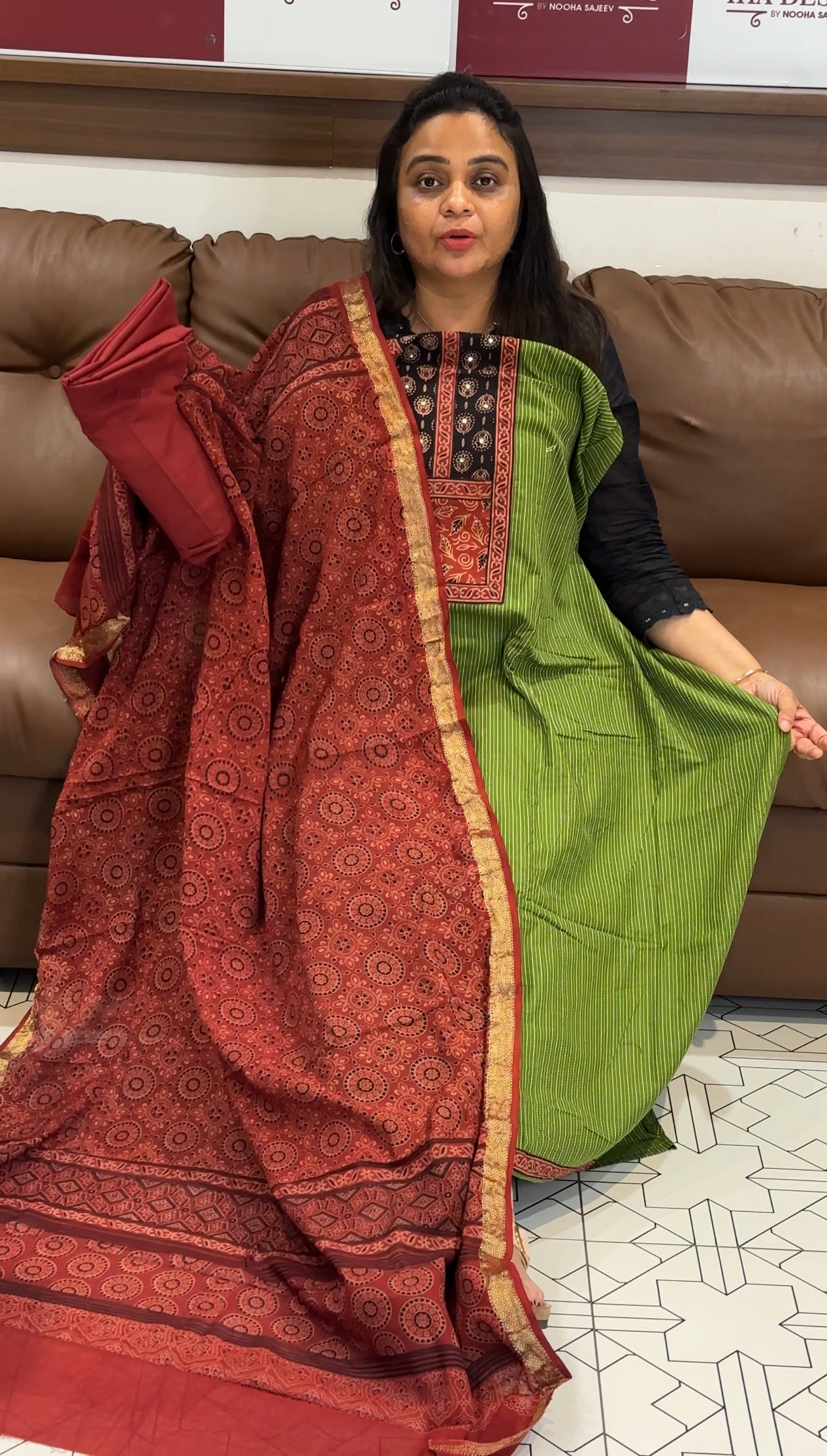 COTTON UNSTITCHED SALWAR SUITS - IHA 27909