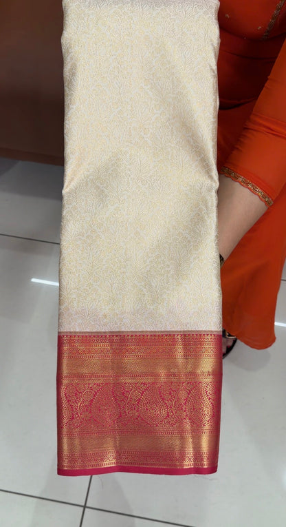 SEMI KANCHIPURAM SAREES - IHA 34254