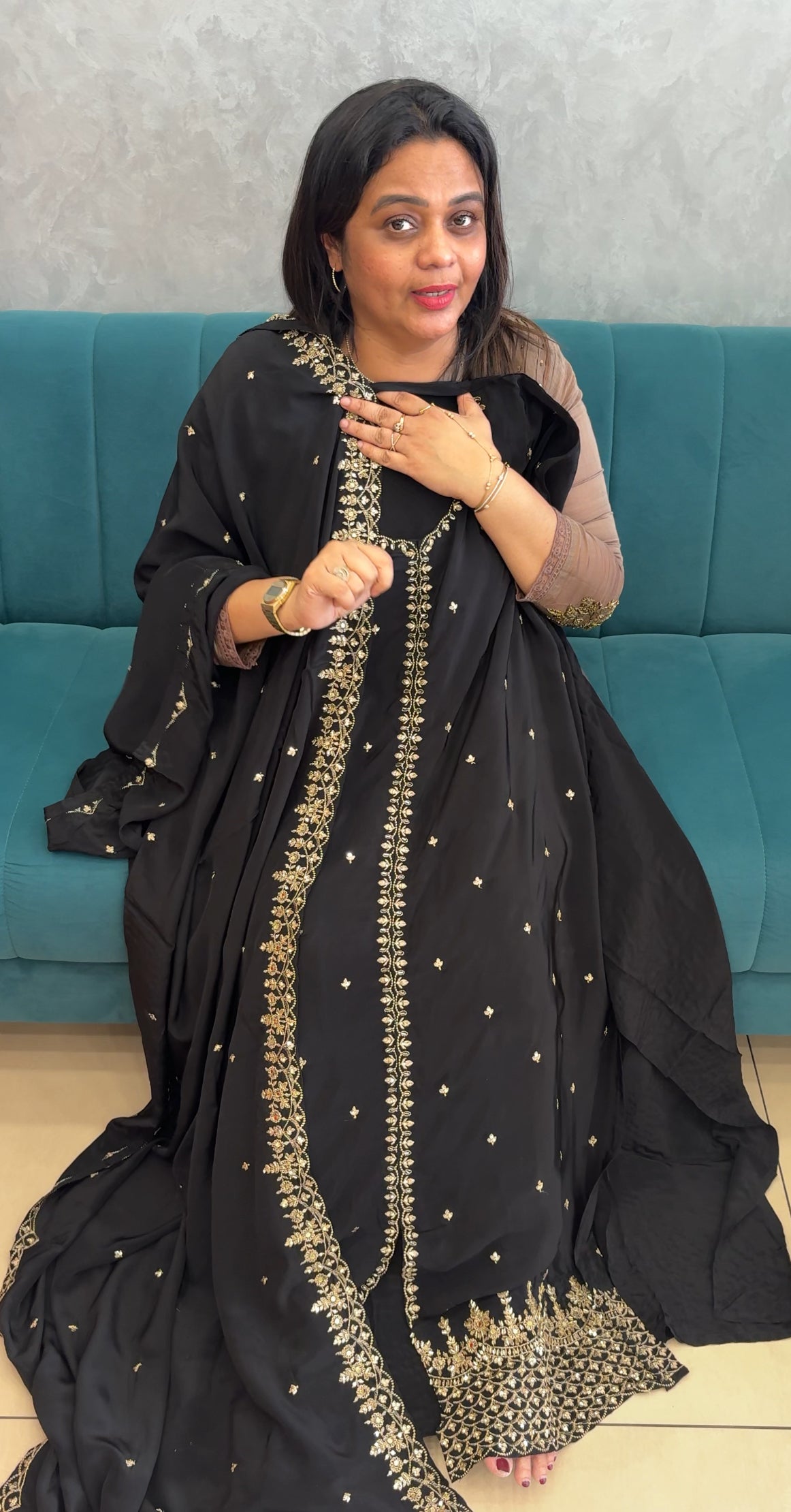 CRAPE SILK UNSTITCHED SALWAR SUITS - IHA 26823