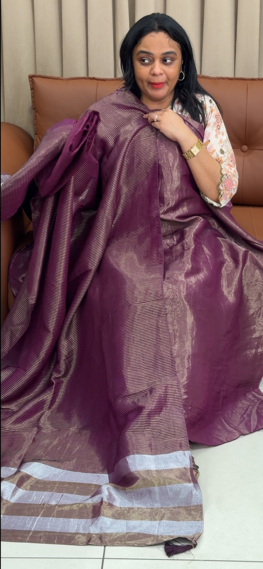 BANARASI TISSUE UNSTITCHED SALWAR SUITS - IHA 35894