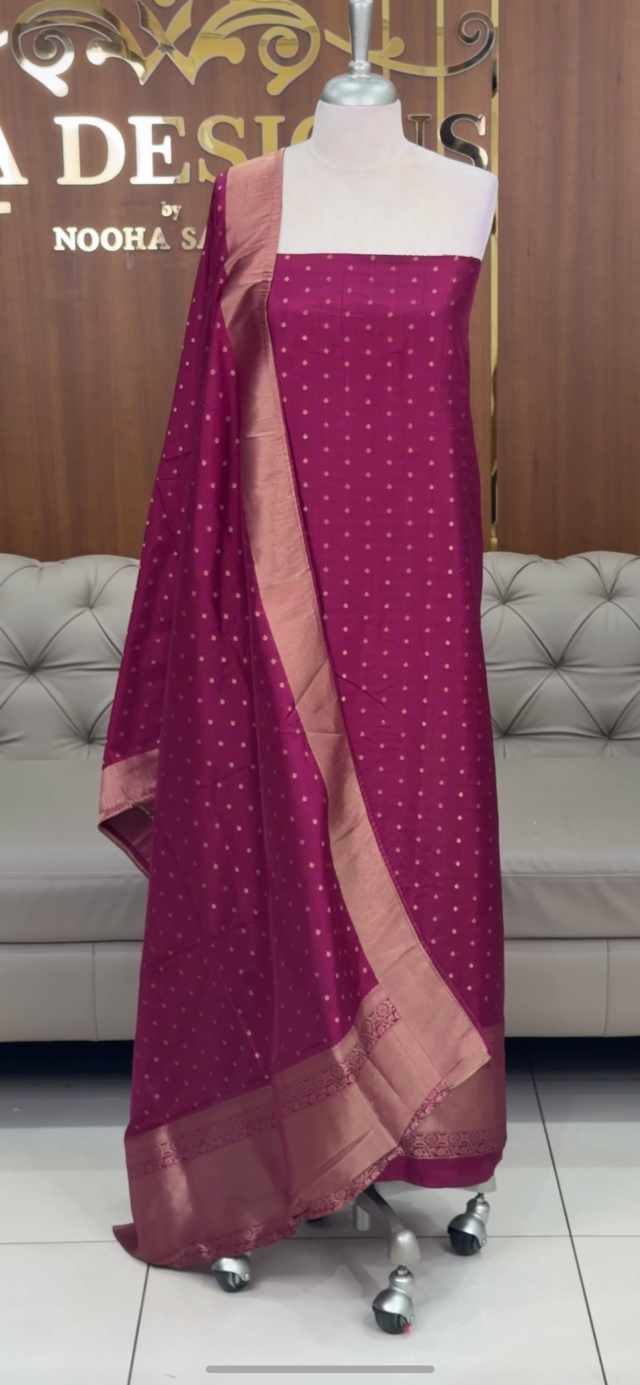 BANARASI UNSTITCHED SALWAR SUITS - IHA 29678