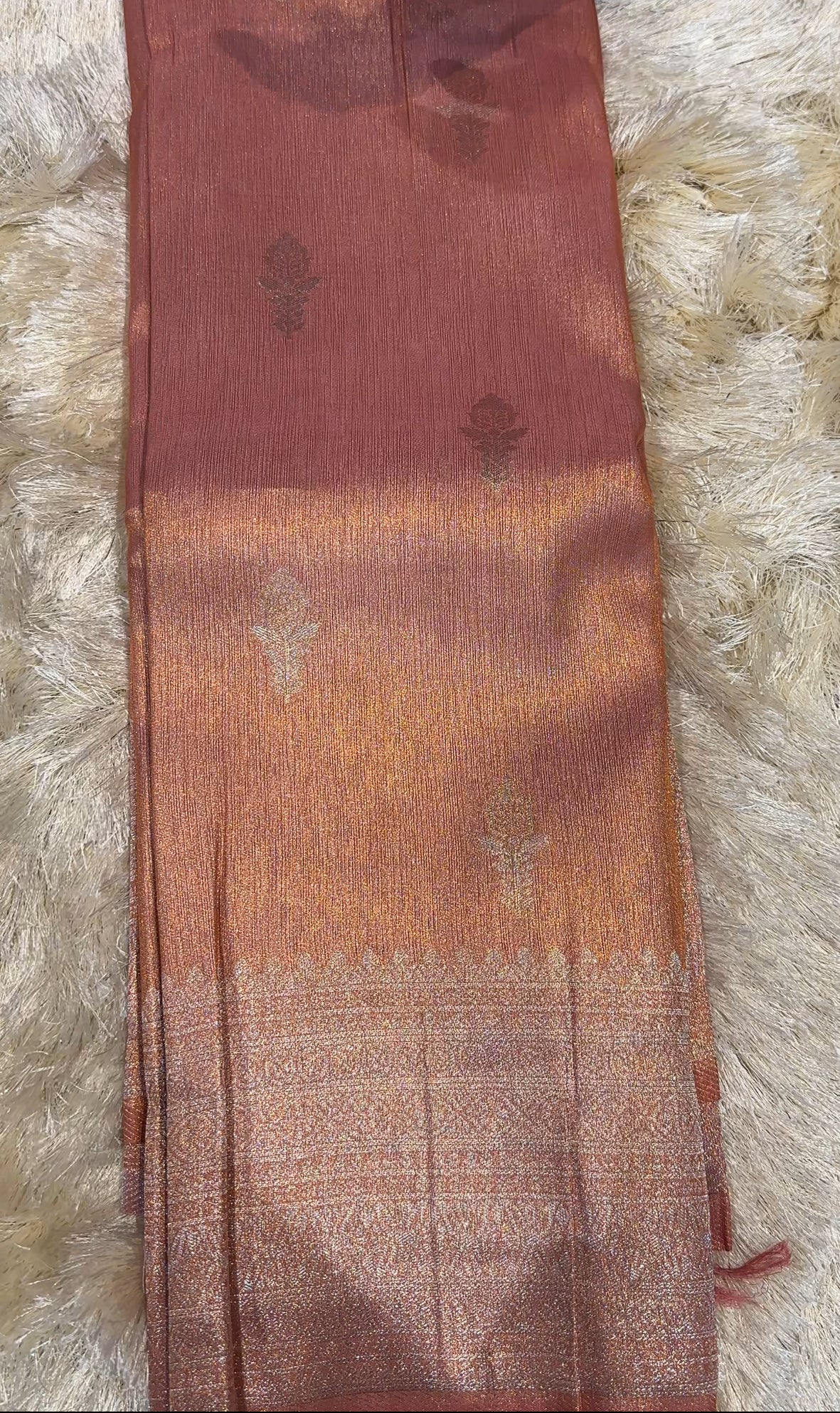 SEMI TISSUE SAREES - IHA 27811