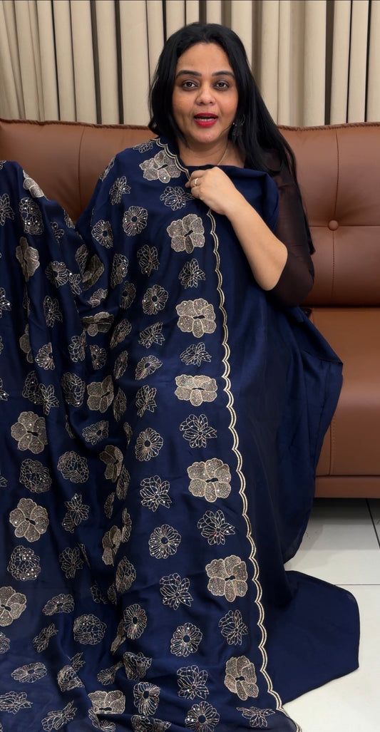 SEMI RAW SILK UNSTITCHED SALWAR SUITS - IHA 34474