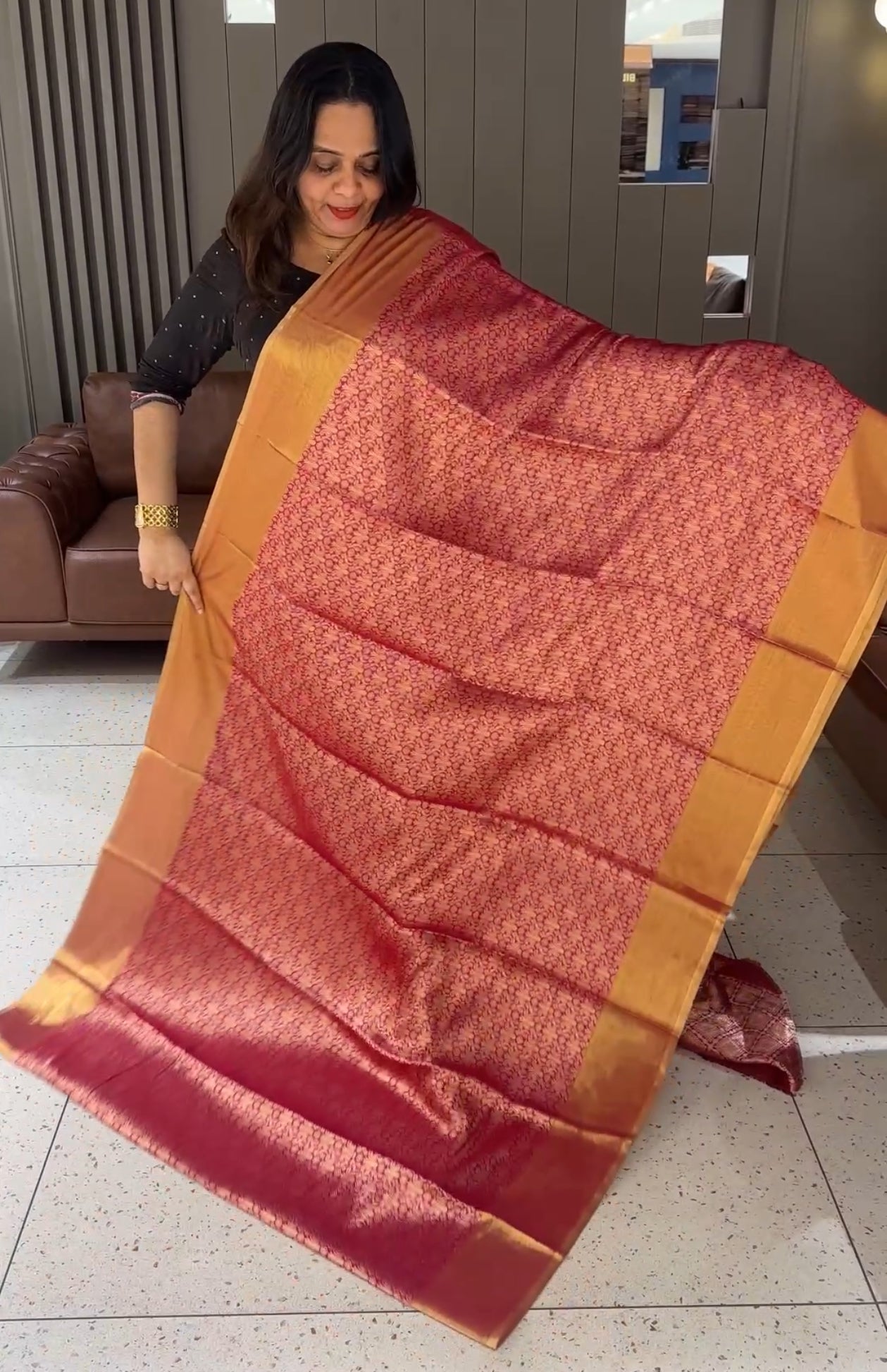 SEMI KATAN SAREES - IHA 19019