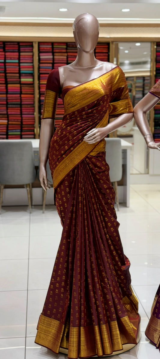 DESIGNER KANCHIPURAM SILK SAREES - IHA 30928