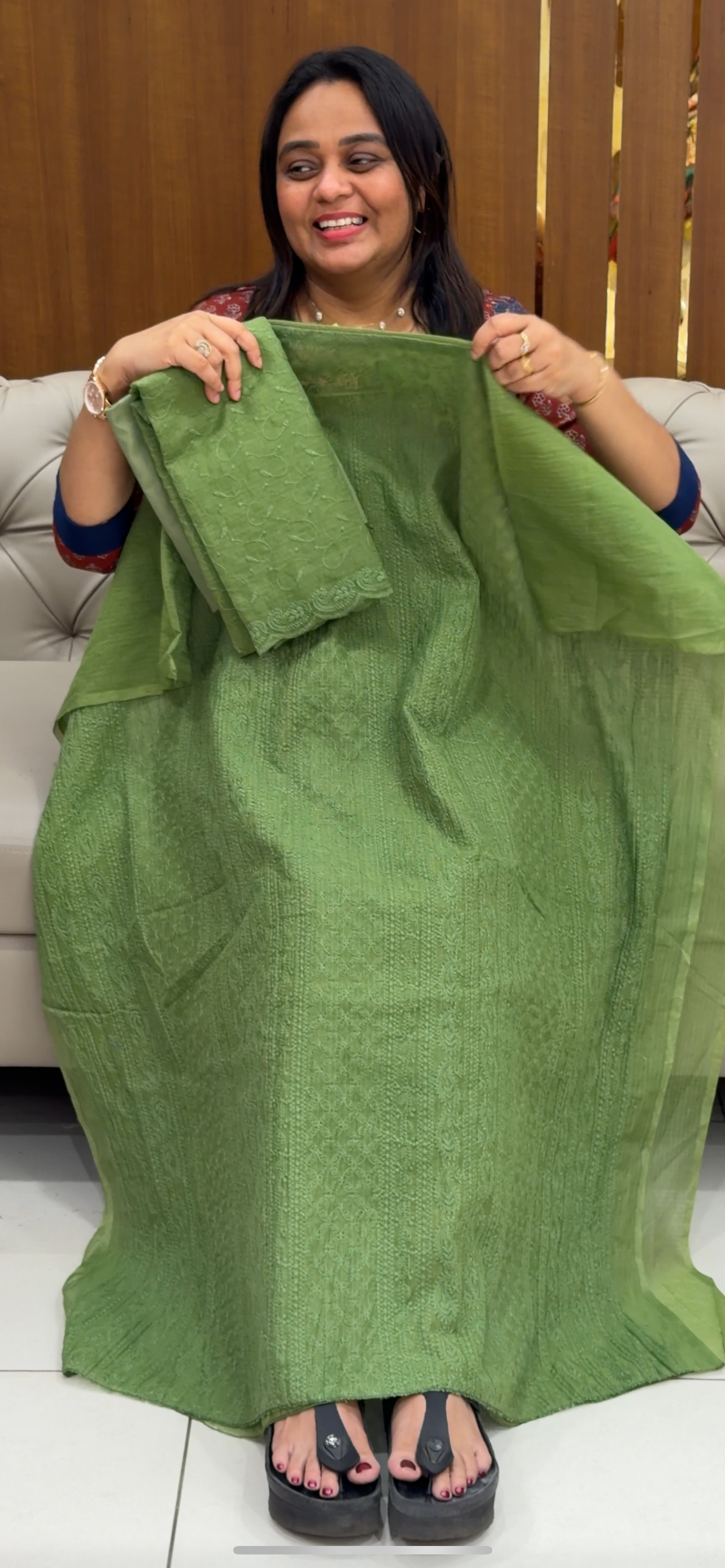 NET KOTA UNSTITCHED SALWAR SUITS - IHA 28760