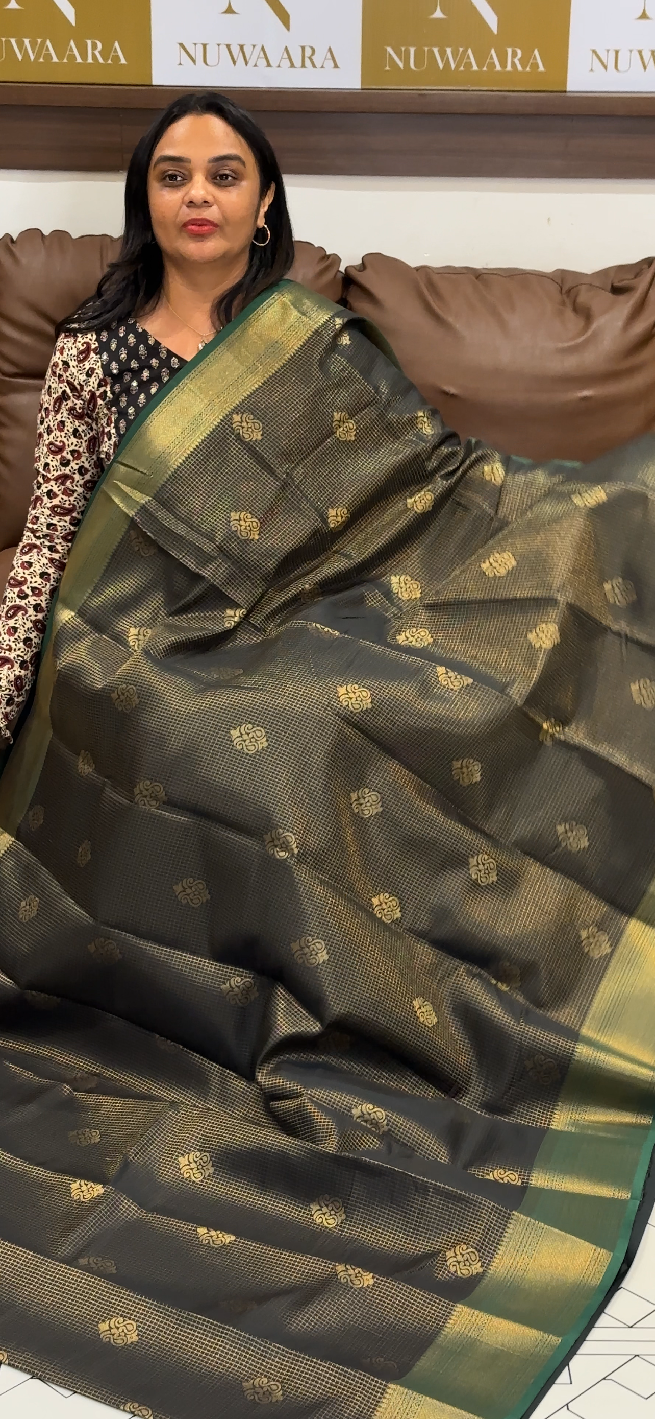 FORWARD SEMI BROCADE SAREES - IHA 31723