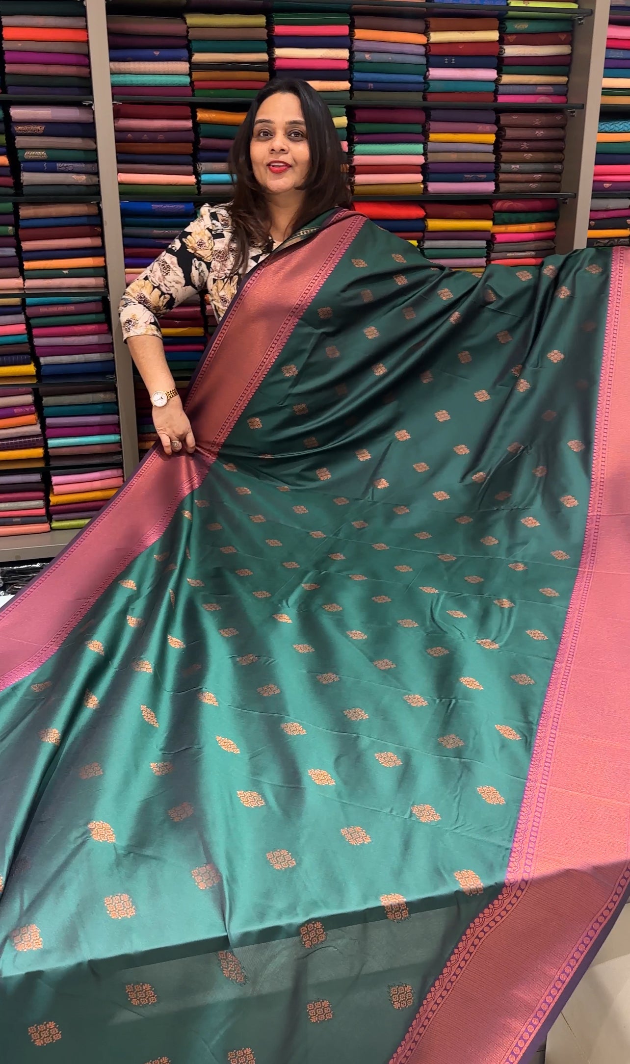 SEMI SOFT SILK SAREE - IHA 16987