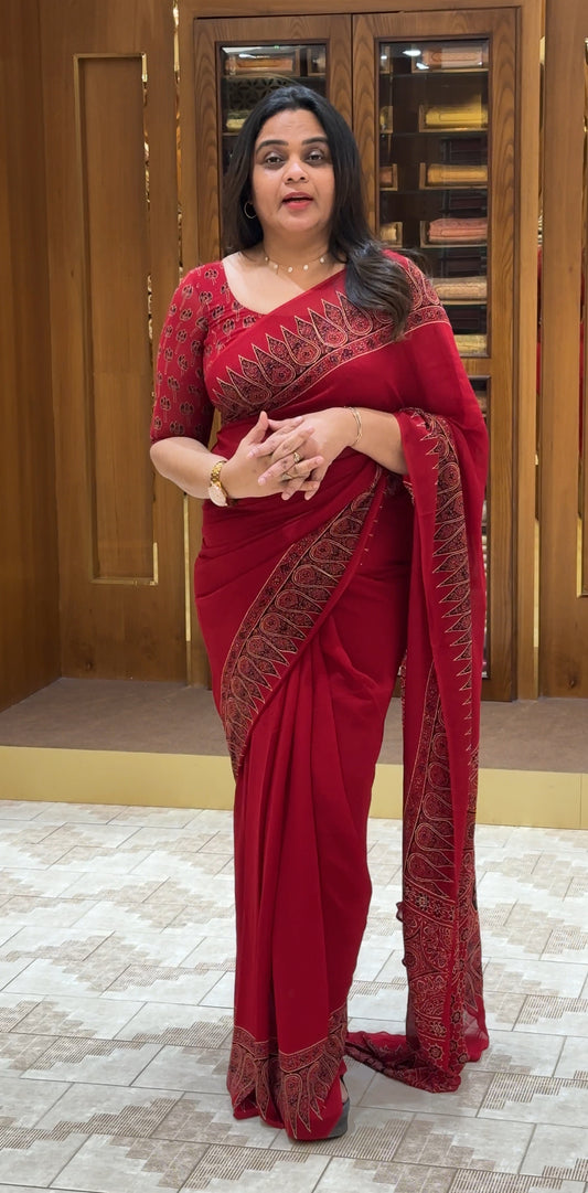 GEORGETTE SAREES - IHA 28225