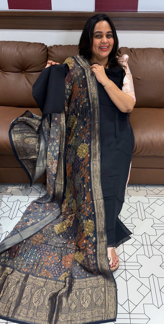 VISCOSE GEORGETTE UNSTITCHED SALWAR SUITS - IHA 27685