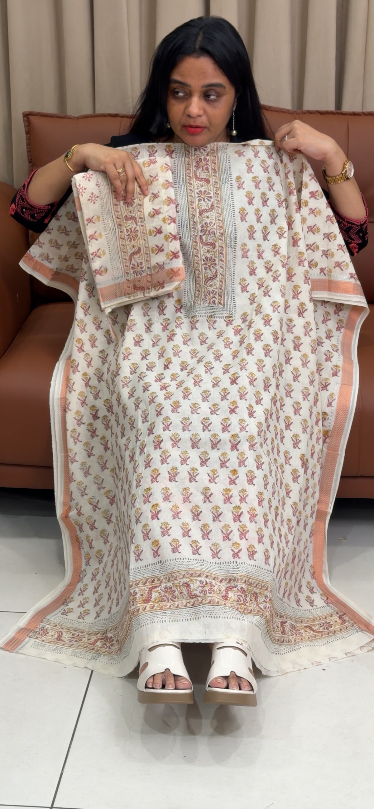 PRINTED COTTON UNSTITCHED SALWAR SUITS - IHA 35449