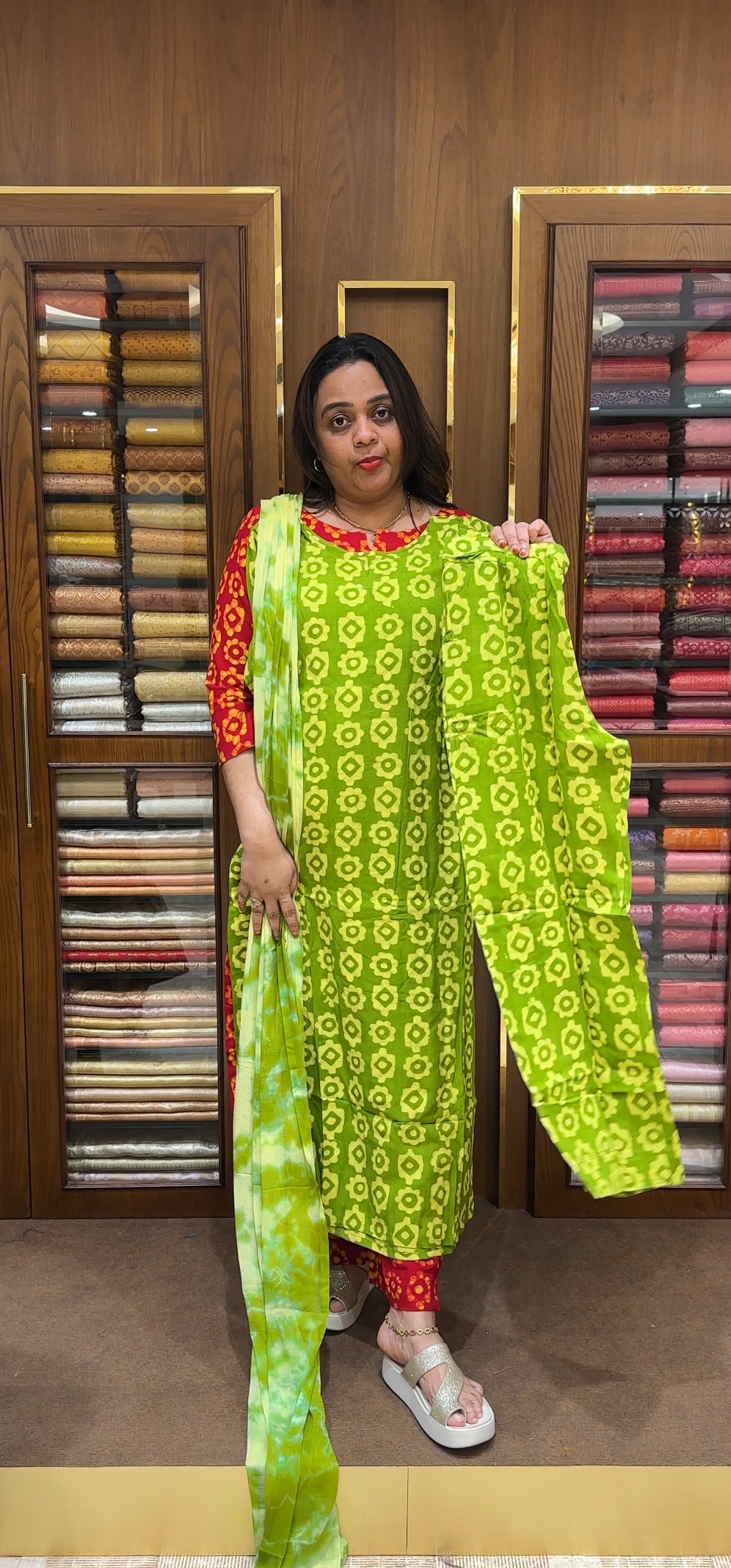 FORWARD BATIK PRINTED UNSTITCHED SALWAR SUITS - IHA 22716