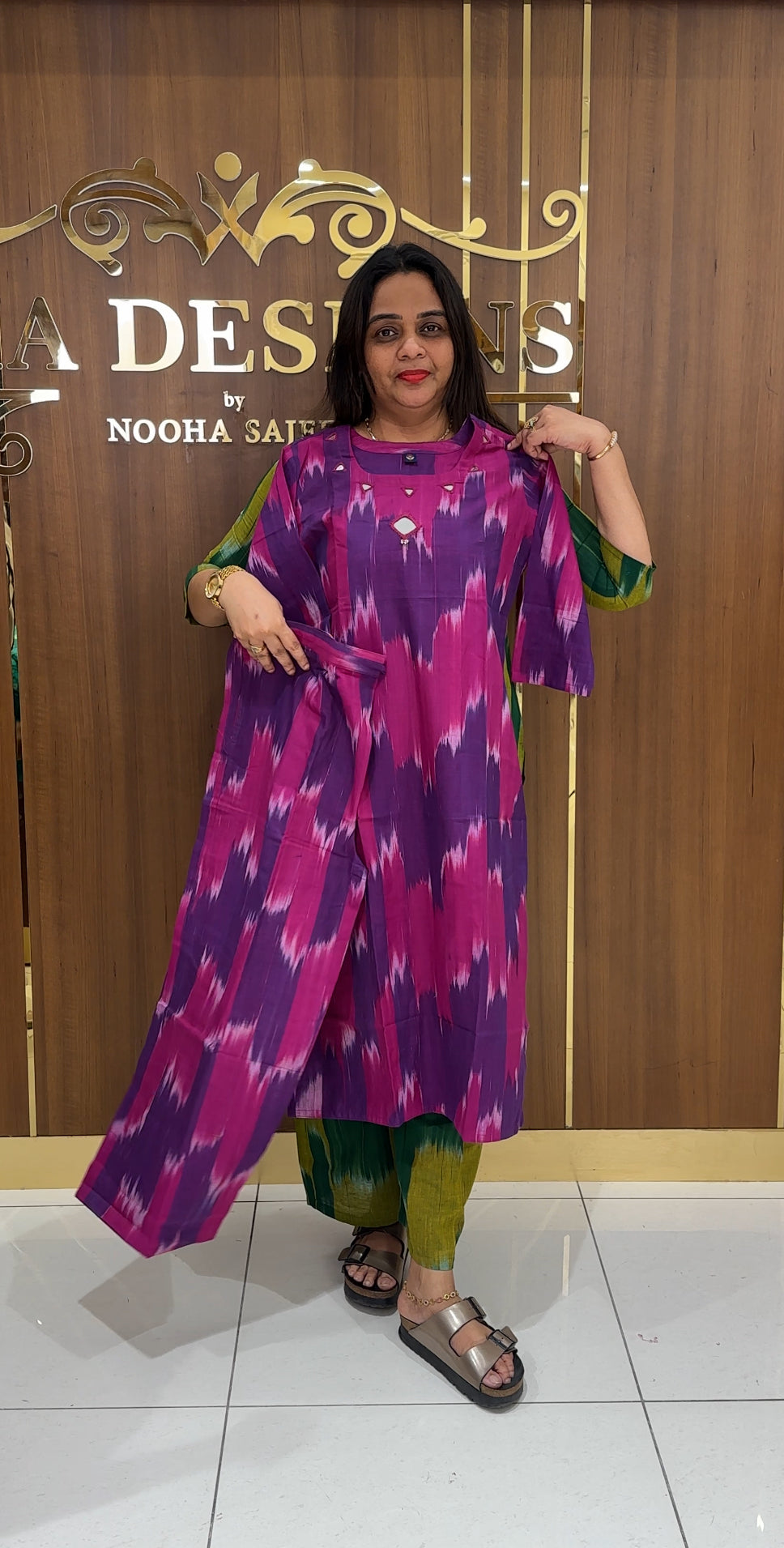 IKATH PRINTED CO-ORDS SETS - IHA 23120