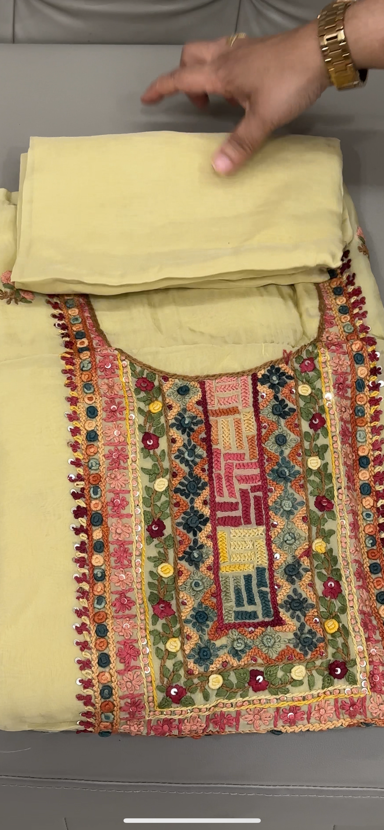 VISCOSE ORGANZA UNSTITCHED SALWAR SUITS - IHA 28546