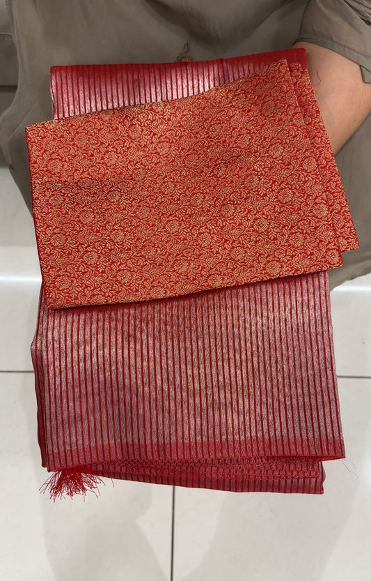 SEMI BANARASI SAREES - IHA 27053