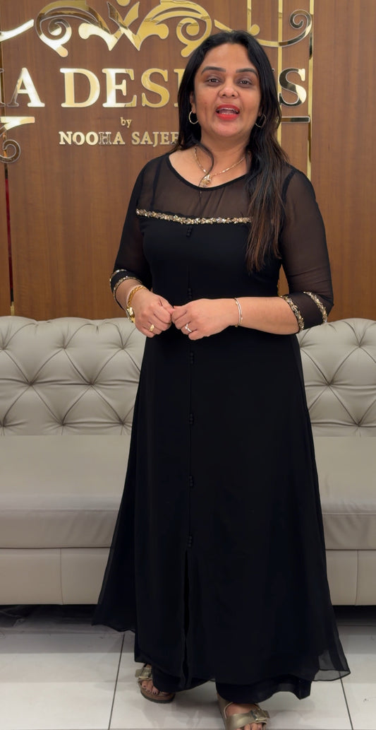 IHA'S IN-HOUSE GEORGETTE ALINE TOPS - IHA 30704