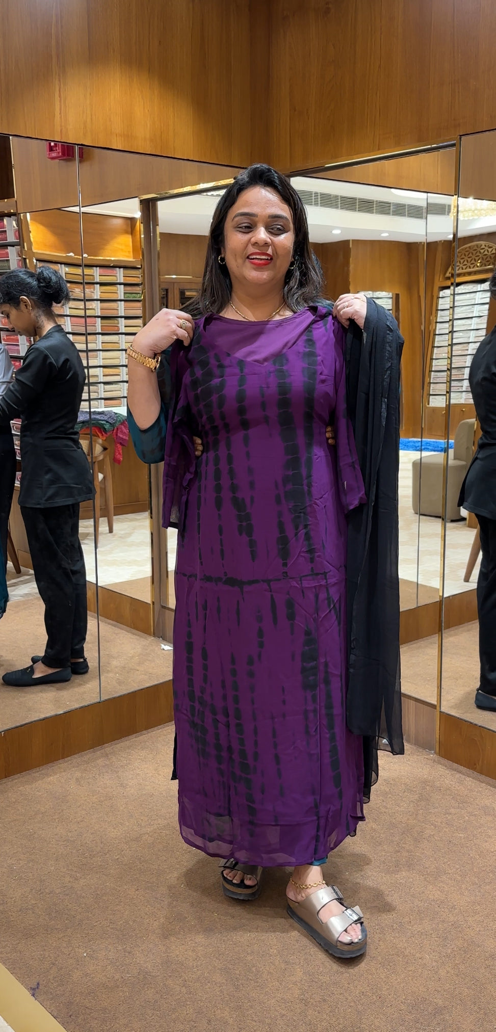 IHA'S IN-HOUSE TIE AND DYED UNSTITCHED SALWAR SUITS - IHA 24353