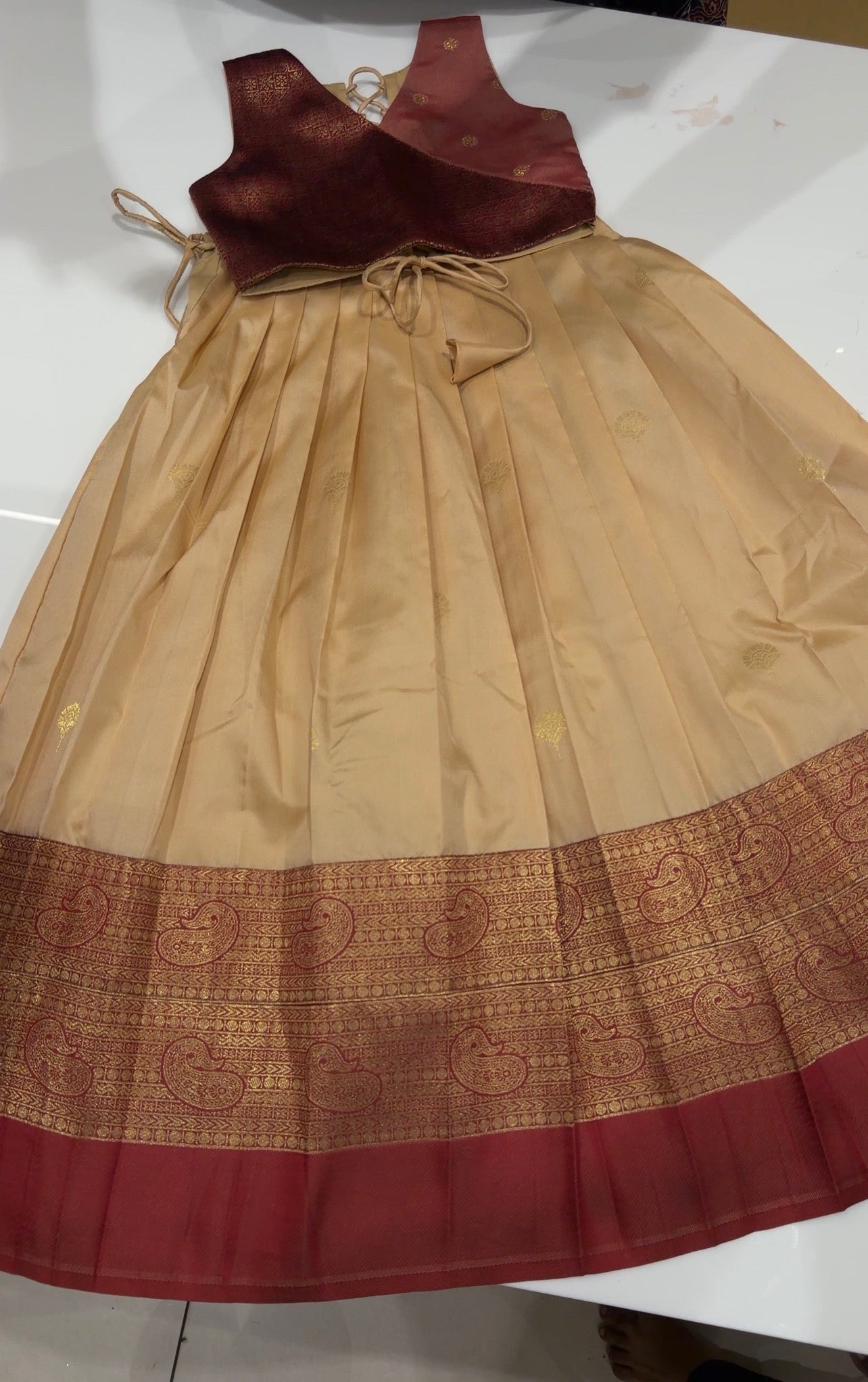 IHA'S IN-HOUSE KIDS CROP TOP AND SKIRT - IHA 34591