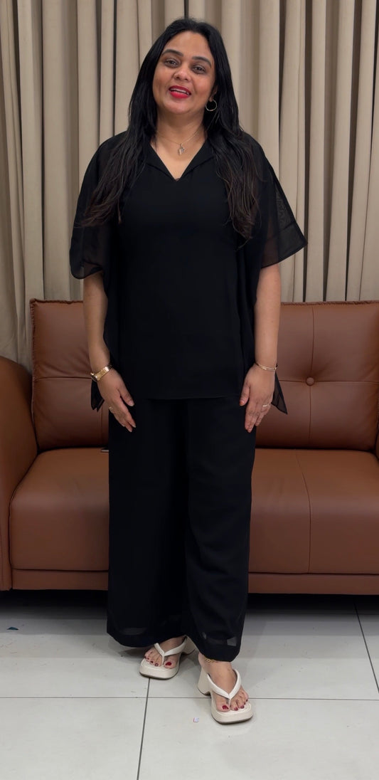 IHA'S IN-HOUSE SHORT KAFTAN TOP AND BOTTOM - IHA 33791