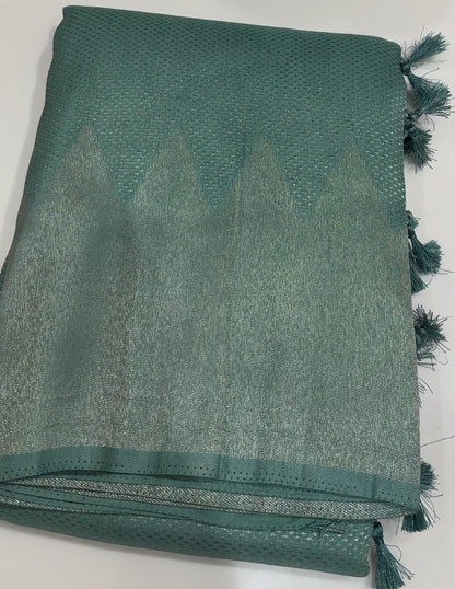 SOFT BANARASI SAREES - IHA 17445