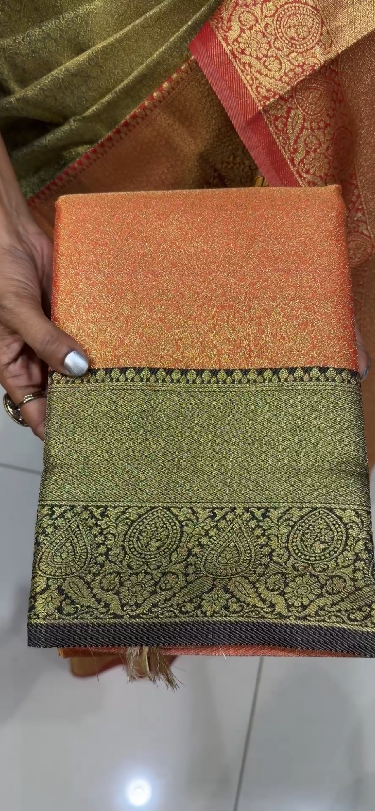 SEMI BROCADE SAREES - IHA 33514