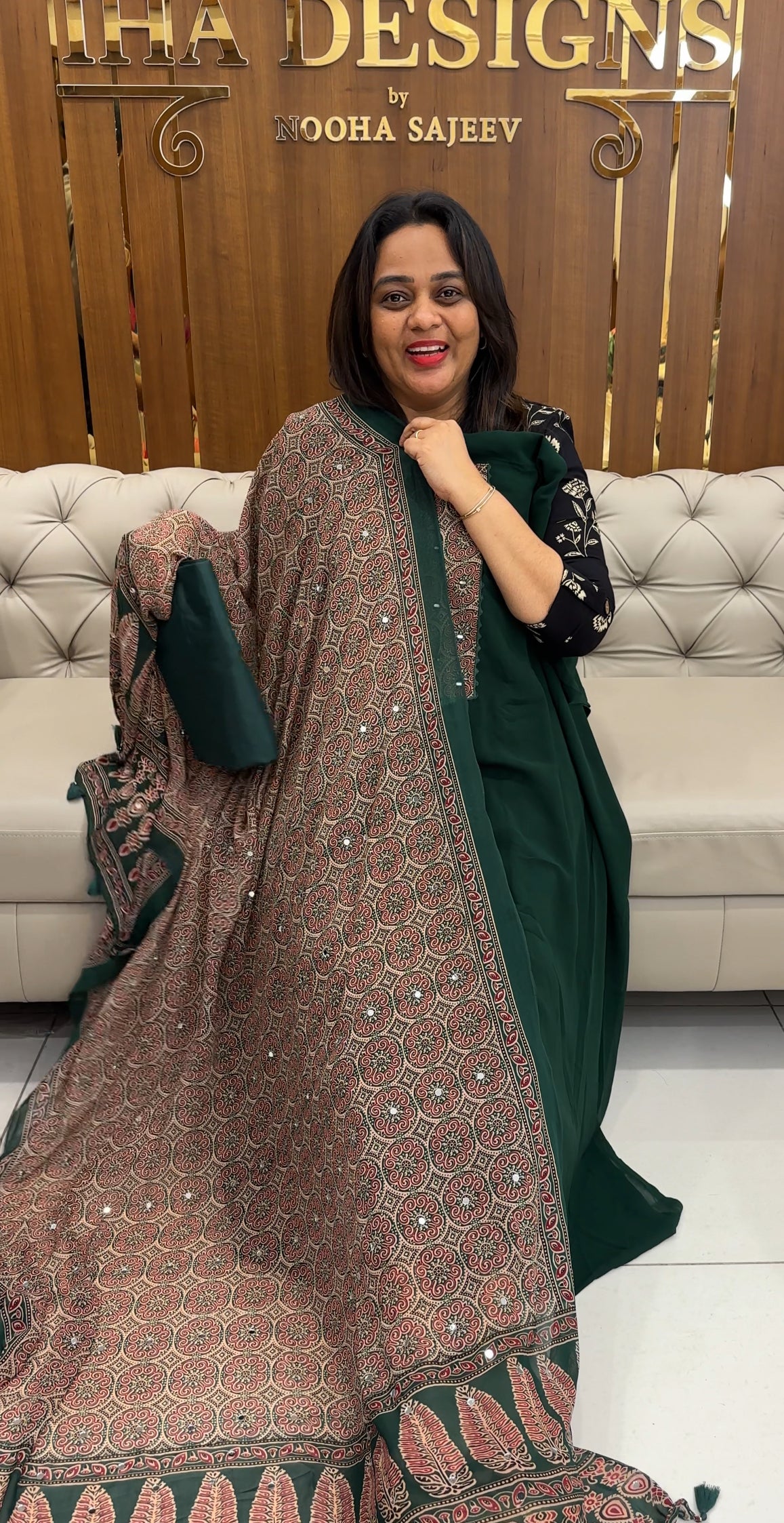 FORWARD FAUX GEORGETTE UNSTITCHED SALWAR SUITS - IHA 27076