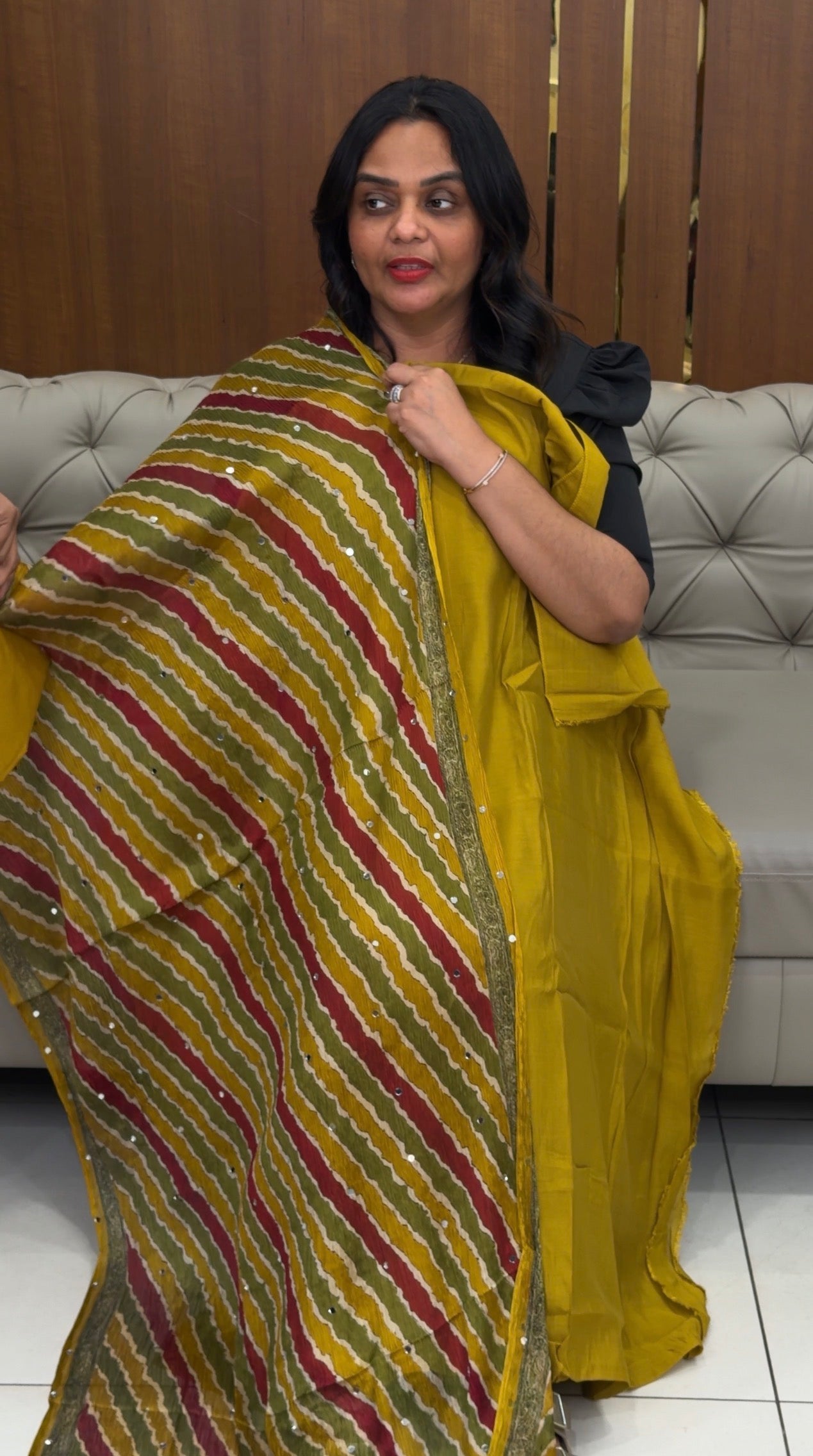 MALAI CHANDERI UNSTITCHED SALWAR SUITS - IHA 31050