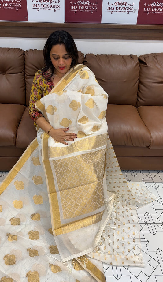 MODAL CHANDERI ONAM SAREES - IHA 25552