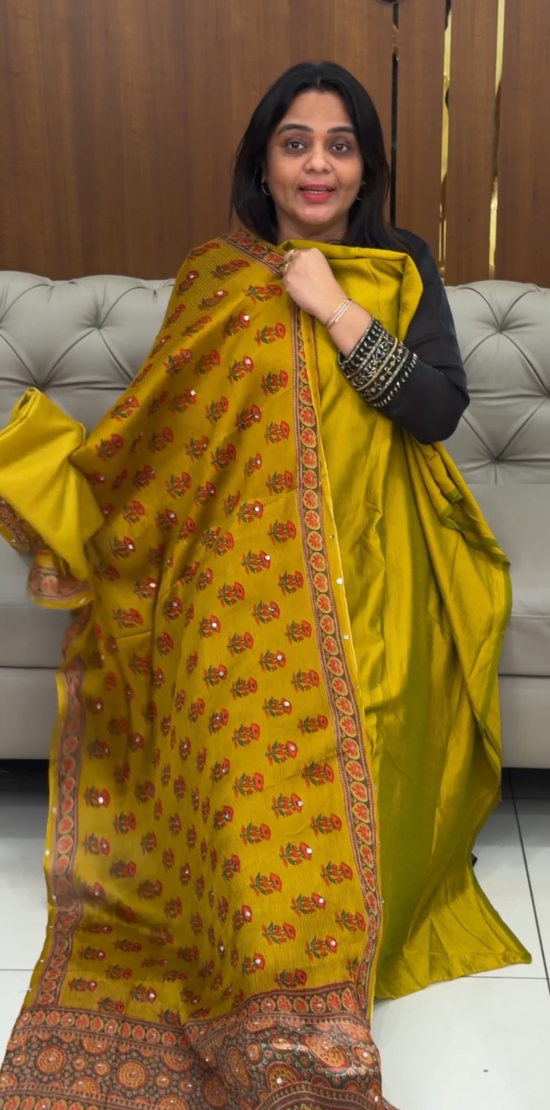 SEMI RAW SILK UNSTITCHED SALWAR SUITS - IHA 29078